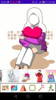 Hijab Drawing Selfie ภาพหน้าจอ 2