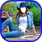 Selfie Photo Editor Cow Girl Zeichen