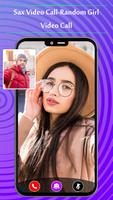 پوستر SAX Video Call - Random Girl Video call