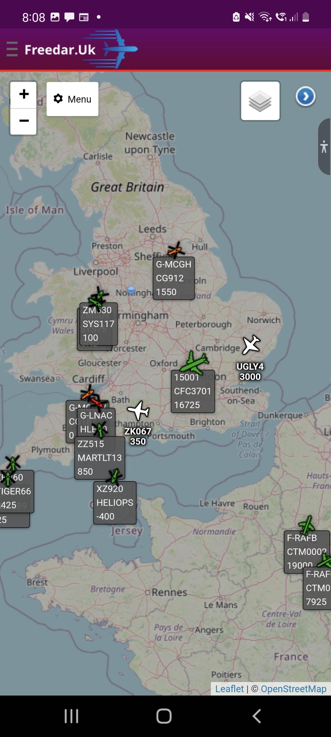 Freedar.uk Flight Trackerapp截图