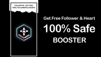 FollowTok - Get Free Fans, Followers & Hearts Fast Affiche