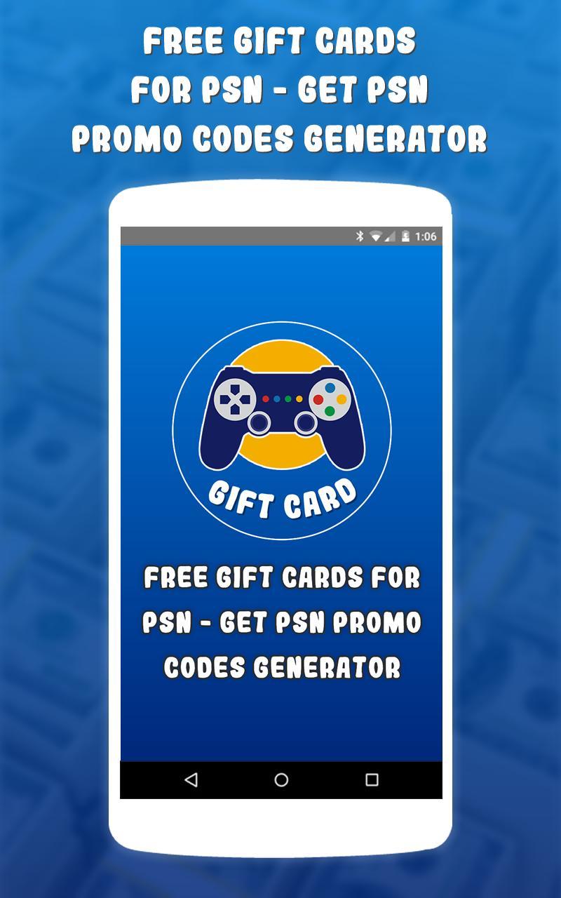 Gift for PSN - PSN Promo Generator APK for Android Download