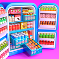 ASMR Restock: Refrigerador