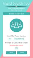 Friend search tool for Social Media Cartaz