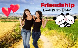 Friendship Dual Photo Editor Affiche