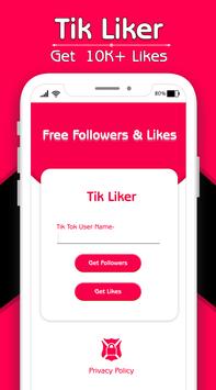 TikLiker - Fans & Followers & Likes & Hearts Poster