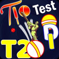 T10 T20 One Day Test Cricket Affiche