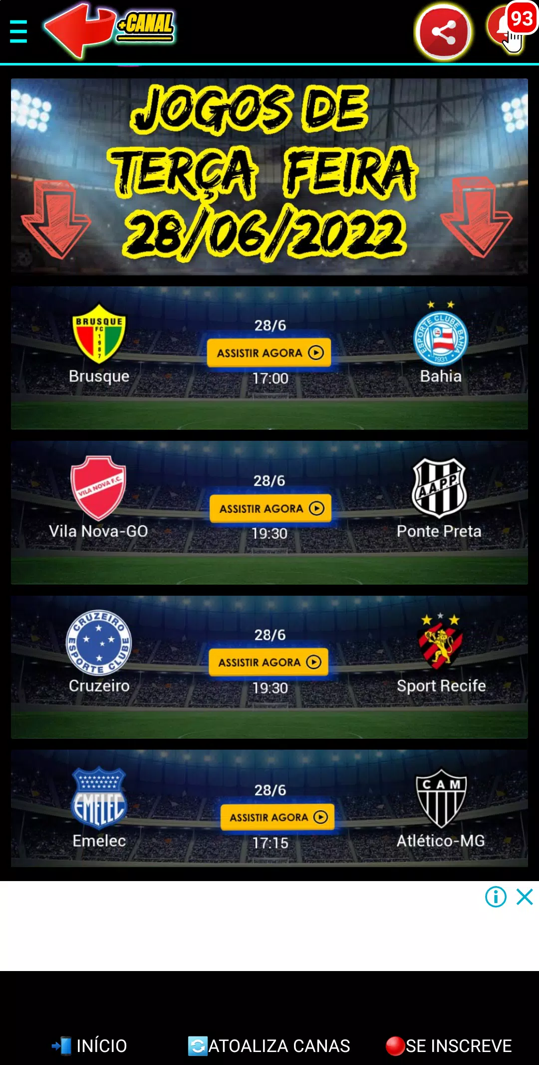 ASSISTIR FUTEBOL AO VIVO 9.8 APK - jogos.aovivo2 APK Download