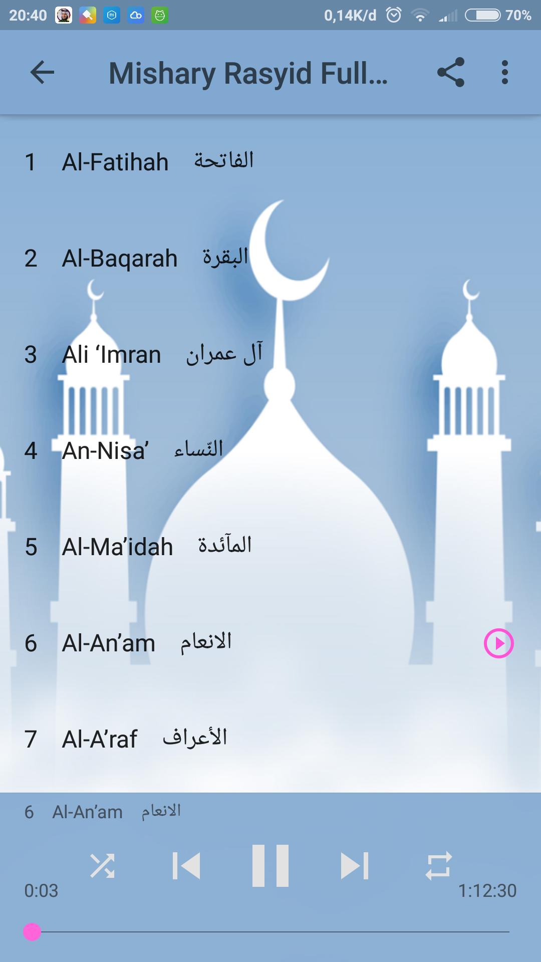 Full Quran Mp3 - Mishary Rashid Alafasy for Android - APK Download