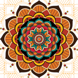 Mandala Paint: Color by Number