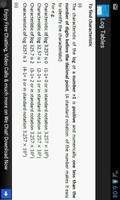 Logarithm Tables - Maths imagem de tela 2