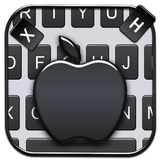 3D Jet Black Apple Theme Keyboard ícone