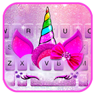 Glitter Pink Unicorn Theme icône