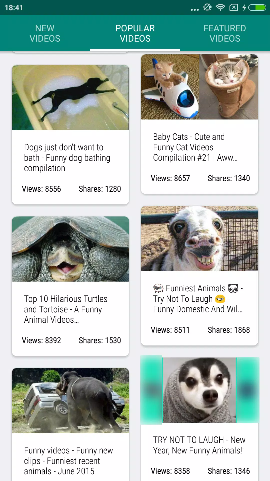 Download do APK de Vídeos engraçados de animais para Android