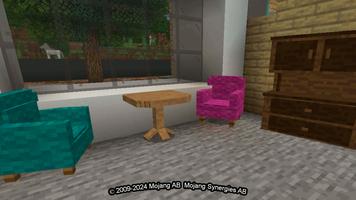 furniture for minecraft الملصق