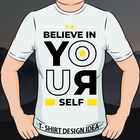 t shirt ideas - t shirt design icono