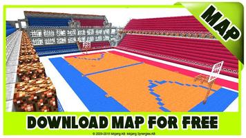 Basketball maps for Minecraft PE poster