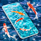 Fish 4K HD Koi Live Pond 3D icono