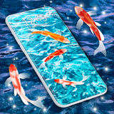 Fish 4K HD Koi Live Pond 3D أيقونة