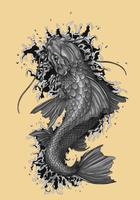 Koi Fish Art HD Wallpaper Ekran Görüntüsü 1
