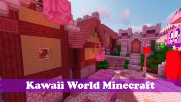 Kawaii World Mod for Minecraft الملصق
