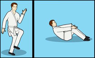 wie man Karate lernt Plakat