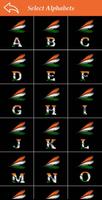 Indian Flag Alphabet Letter/Name Wallpaper/DP poster