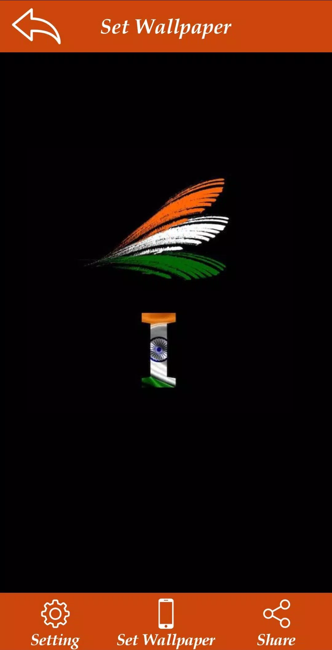Indian Flag Alphabet Letter/Name Wallpaper/DP APK for Android Download