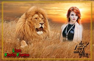 Lion Photo Frames постер