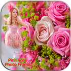Pink Rose Photo Frames icône