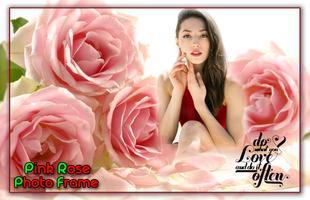 Pink Rose Photo Frames plakat