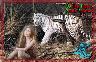 پوستر White Tiger Photo Frames