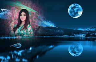 Moon Photo Frames الملصق