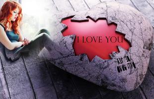 Broken Heart Photo Frame تصوير الشاشة 1