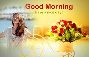 Good Morning Photo Frame پوسٹر