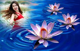 Lotus Photo Frame الملصق