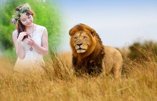 Lion Photo Frame تصوير الشاشة 1
