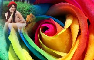 Macro Rose Photo Frame تصوير الشاشة 2