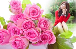 Pink Rose Photo Frames اسکرین شاٹ 3