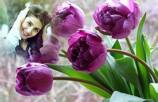 Purple Tulips Photo Frames स्क्रीनशॉट 2
