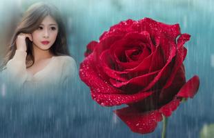 Rainy Rose Photo Frame syot layar 2