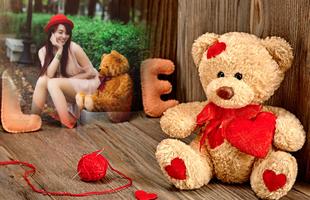 Teddy Bear Photo Frame ポスター