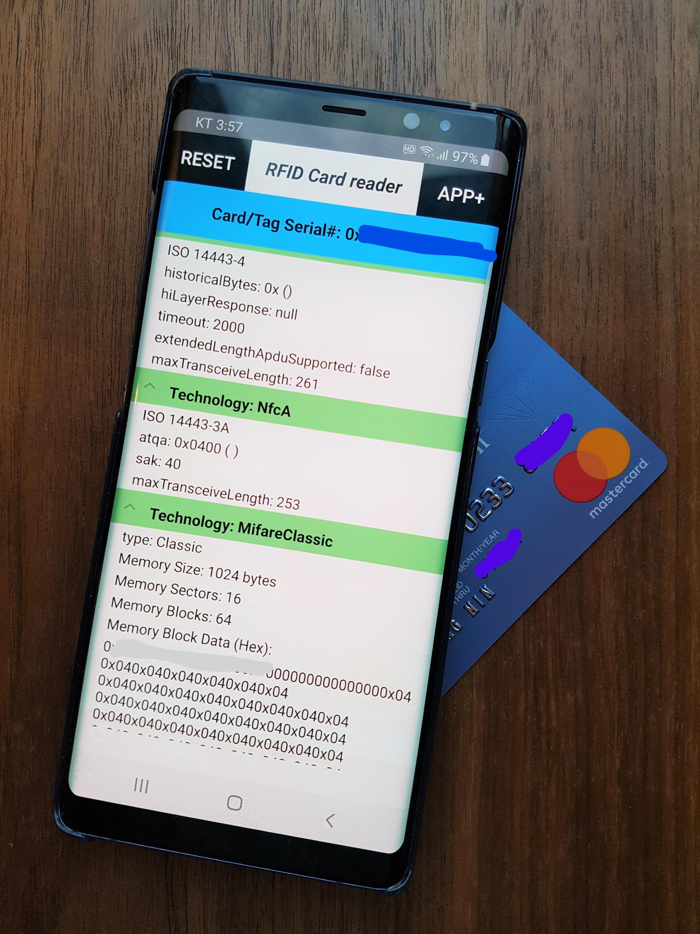 Descarga de APK de Lector de tarjetas RFID para Android