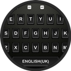 Neon Black Keyboard أيقونة