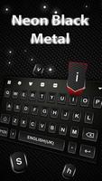 Neon Black Keyboard Poster