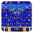 Cobalt Glitter Bowknot Keyboard