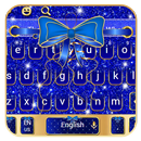 Cobalt Glitter Bowknot Keyboard APK