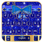 Cobalt Glitter Bowknot Keyboard icon