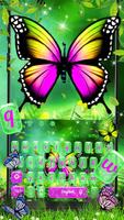 Clavier Papillon Colorfull Affiche
