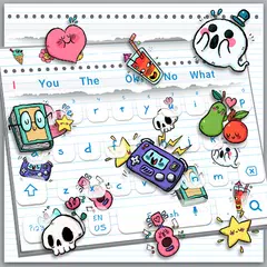 Doodle Stiker Keyboard Theme